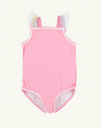 Hamptons Hot Pink/Multicolor Long Bay Bathing Suit