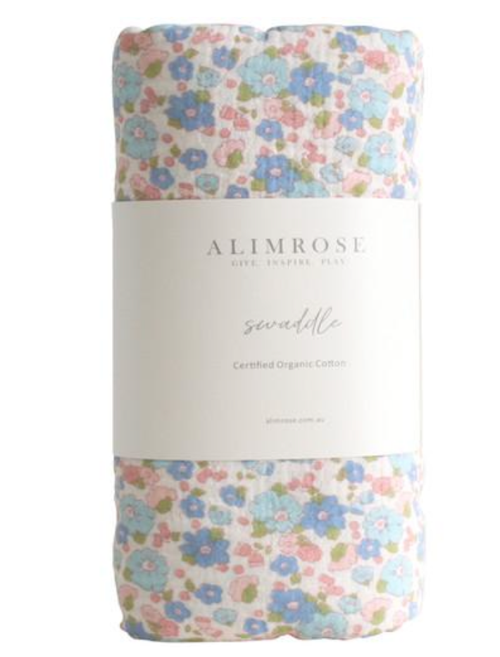 Blue Liberty Swaddle