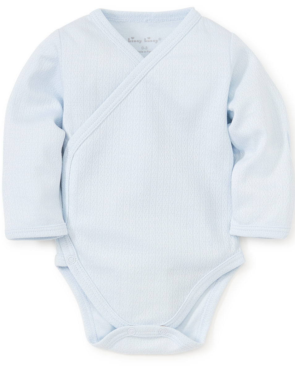 Pointelle Cross Longsleeve Onesie