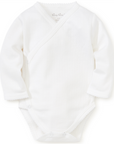 Pointelle Cross Longsleeve Onesie