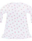 Pink Heart Long Sleeve Nightgown