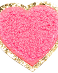 Chenille Heart Patch (set of 2)