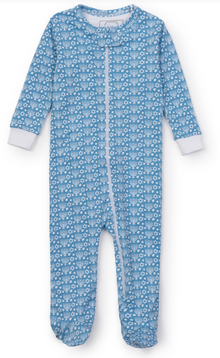 Parker Zipper Pajama- Happy Hanukkah