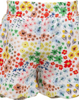 Floral Pima Cotton Scallop Shorts