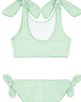 Palm Green Gingham Tie Knot Bikini