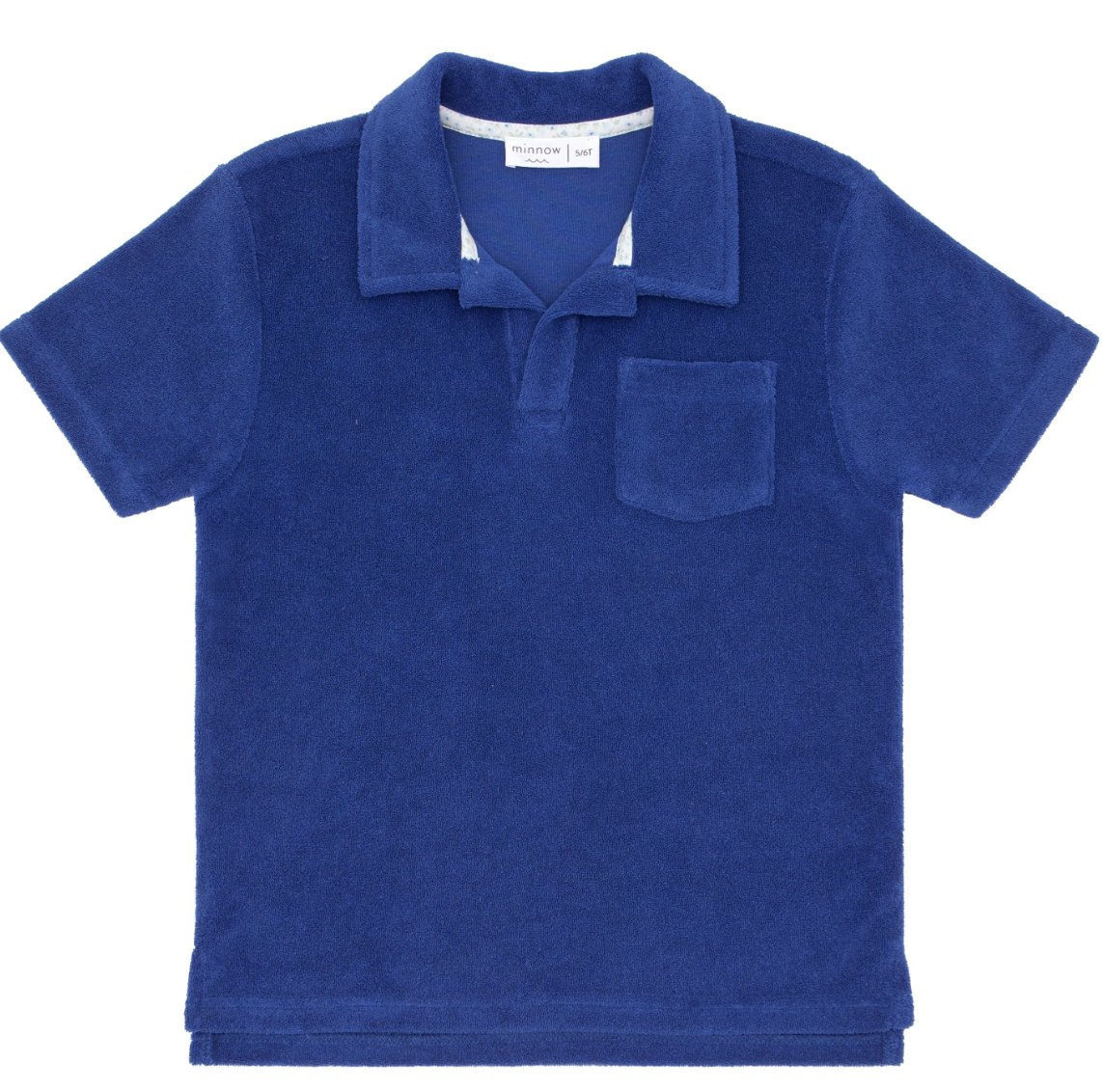 Minnow Cobalt Blue Terry Cloth Polo