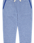 Cove Blue Stripe French Terry Pant