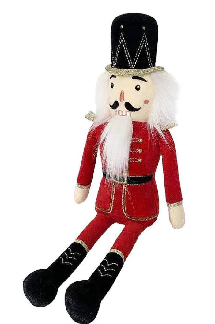 Red &amp; Gold Nutcracker Shelf Sitter
