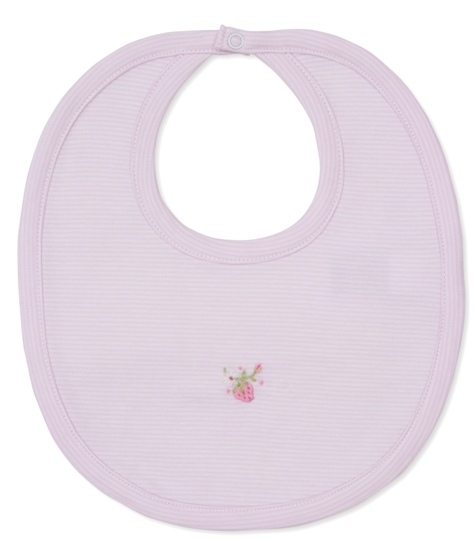 Kissy Premier Strawberry Embroidered Bib