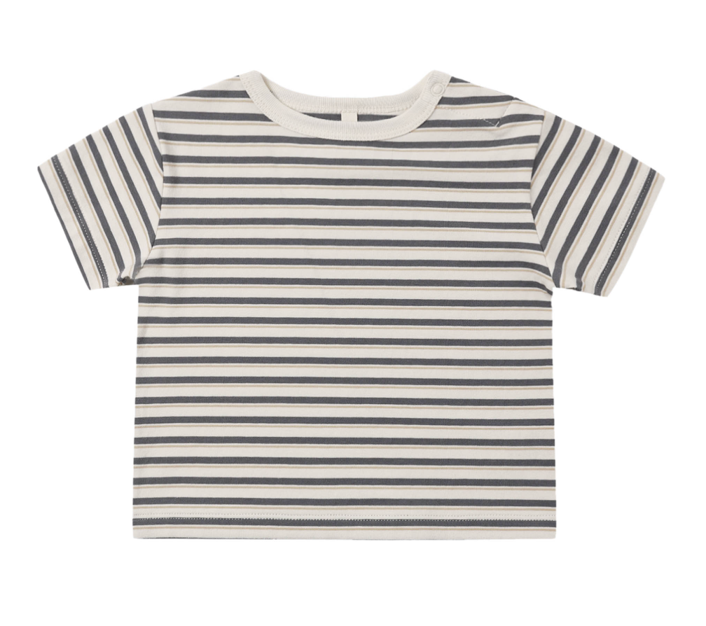 Vintage Stripe Boxy Short Sleeve T-Shirt