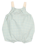 Buho Aqua Gingham Romper