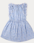 Florence Floral Blue Tie Waist Dress