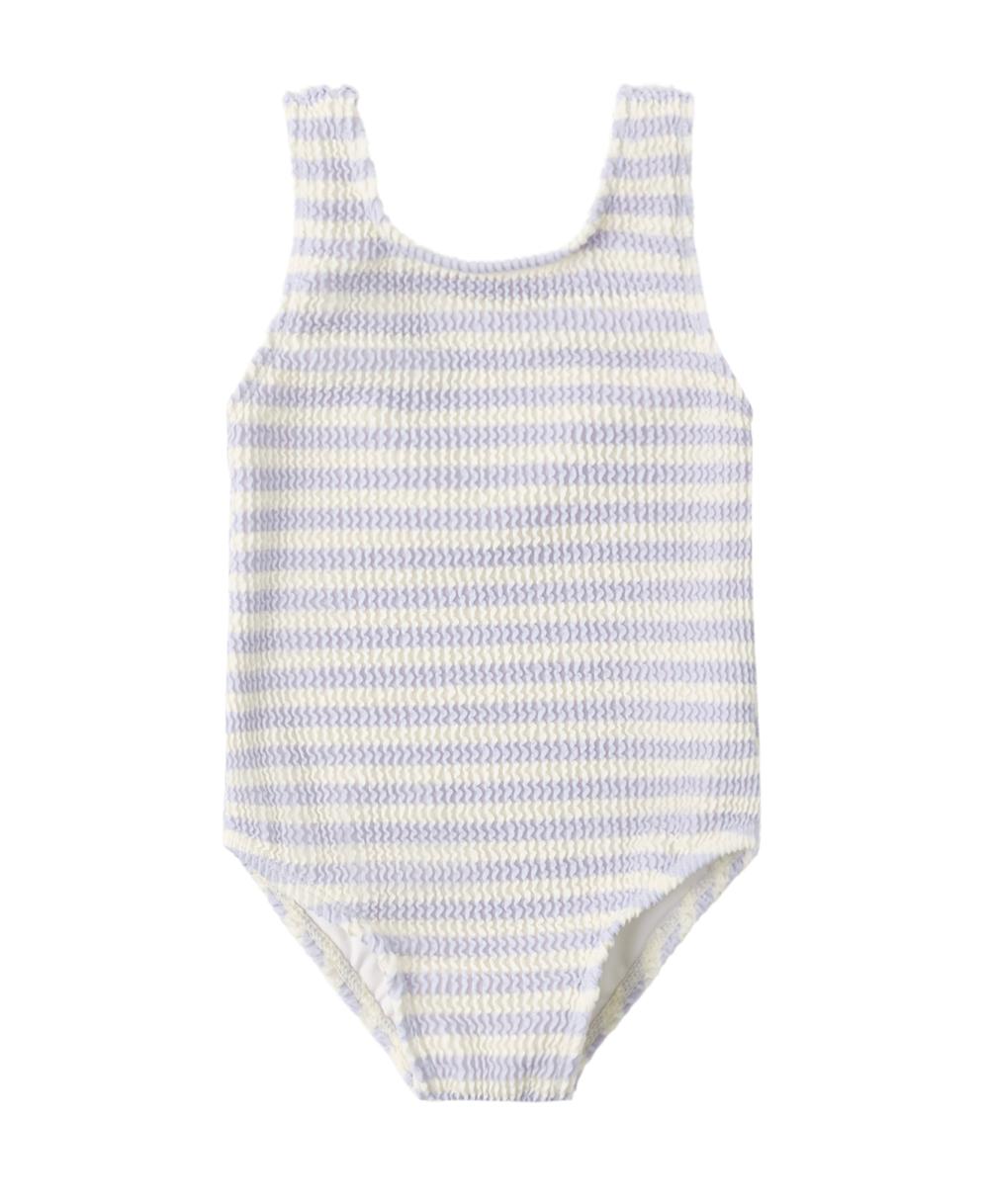 Moxie Periwinkle Stripe One-Piece