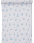 Kissy Kissy Blue Teddy Bear Blanket