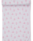 Kissy Kissy Pink Teddy Bear Blanket