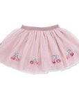 Sweet Bow Cherries Tutu With Bike Shorts