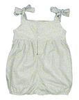 Francine Smocked Little Blue Print Bubble