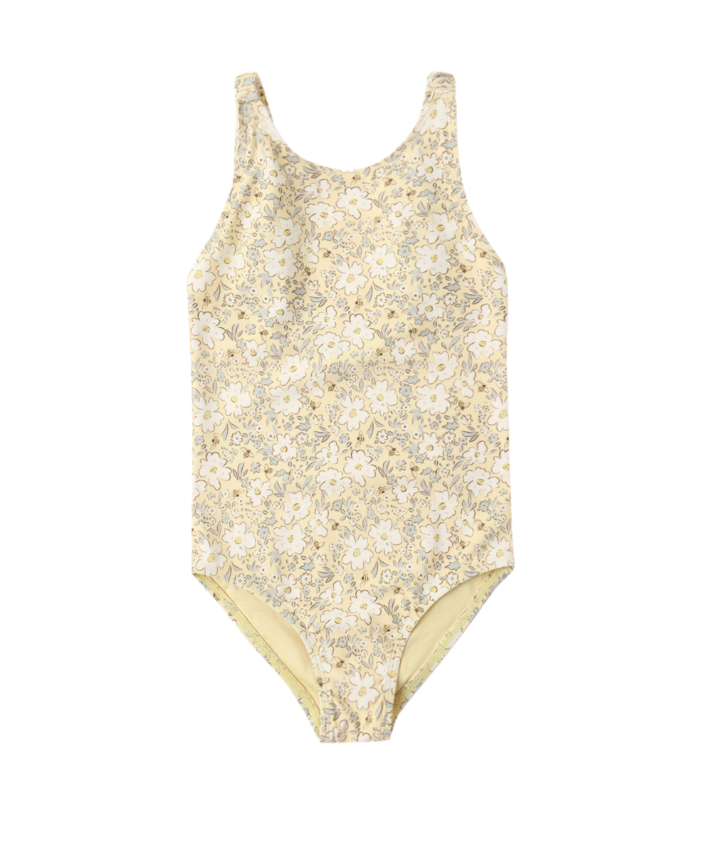 Lemon Meadow Scrunch One-Piece