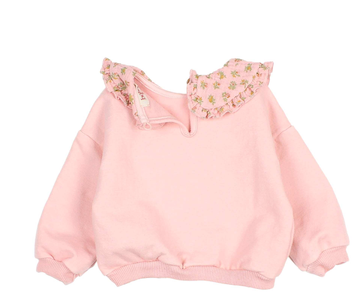 Buho Rose Cottage Collared Baby Sweatshirt