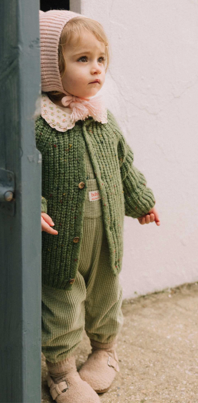 Buho Green Tea Corduroy Overall