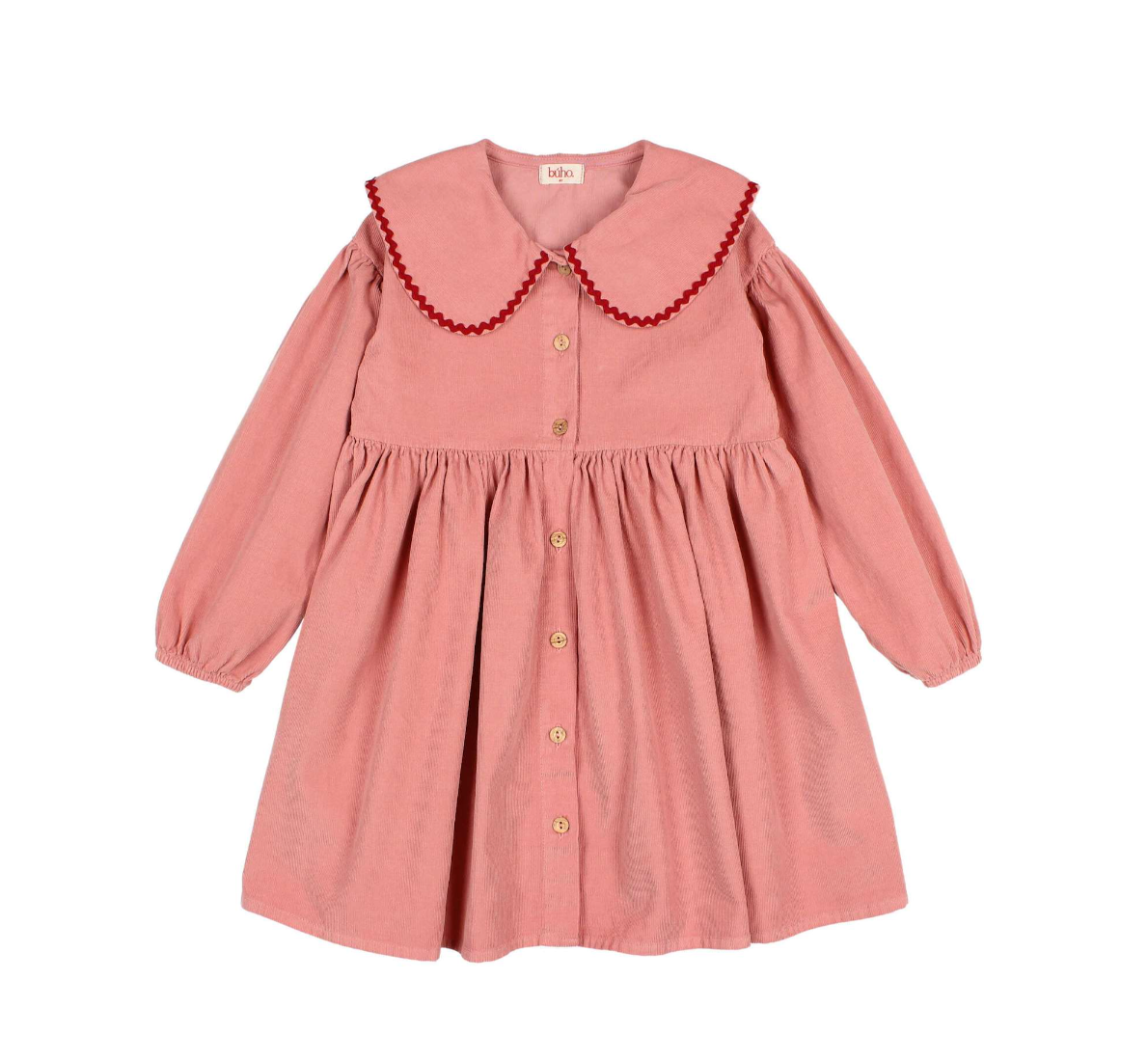 Peony Soft Velour Girl's Dress