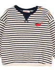 Buho Navy Stripe Soft Baby Sweatshirt