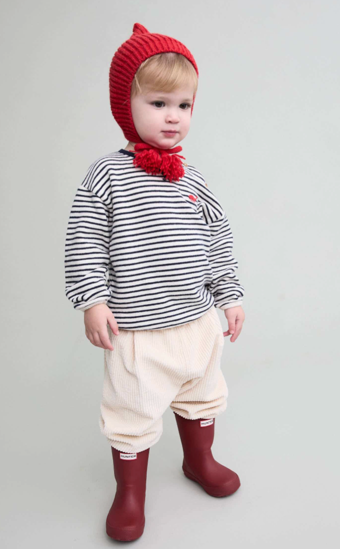 Buho Navy Stripe Soft Baby Sweatshirt