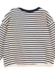 Buho Navy Stripe Soft Baby Sweatshirt