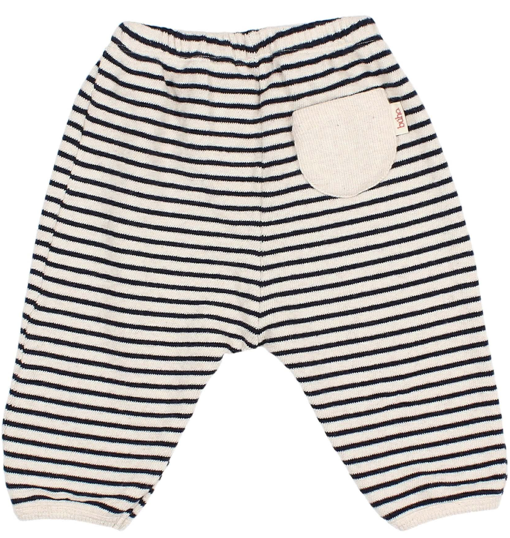 Buho Navy Stripe Soft Baby Joggers