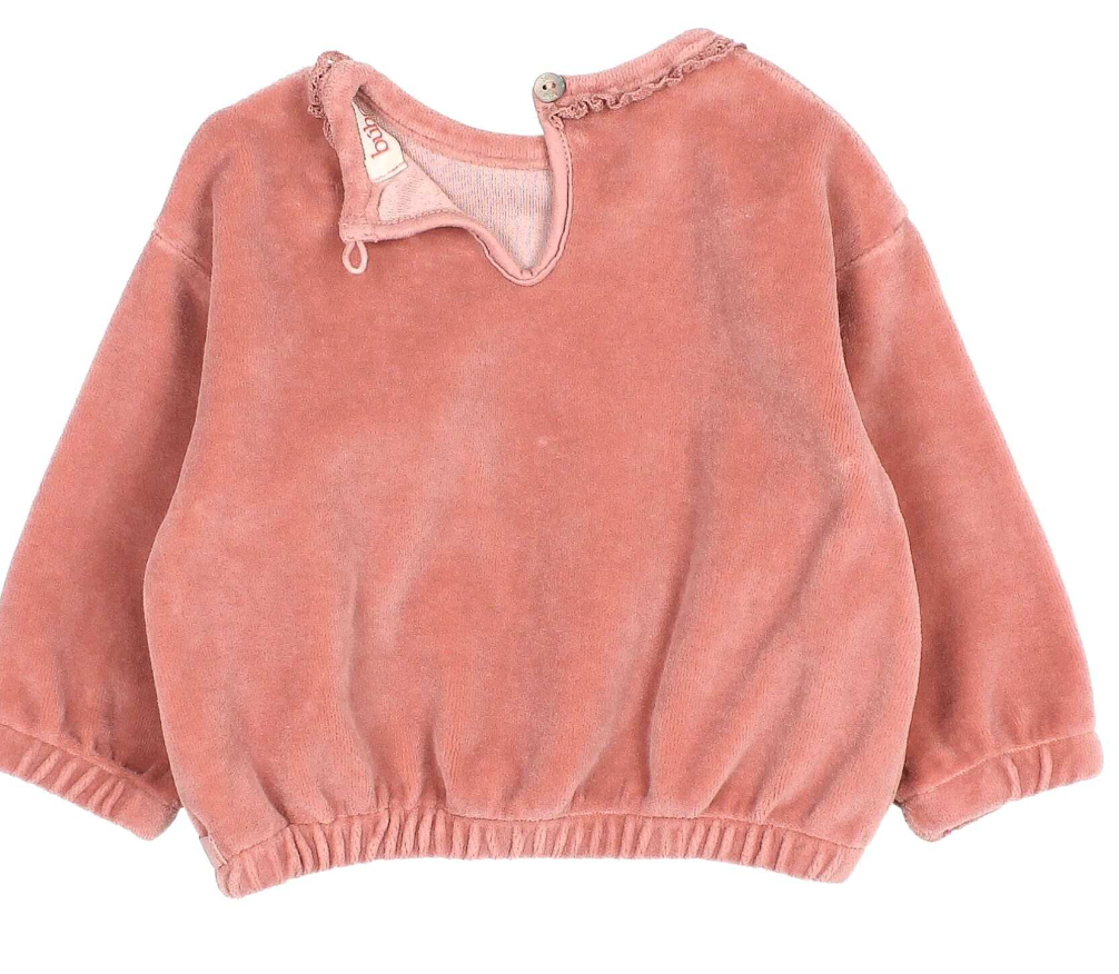 Buho Peony Velvet Sweatshirt