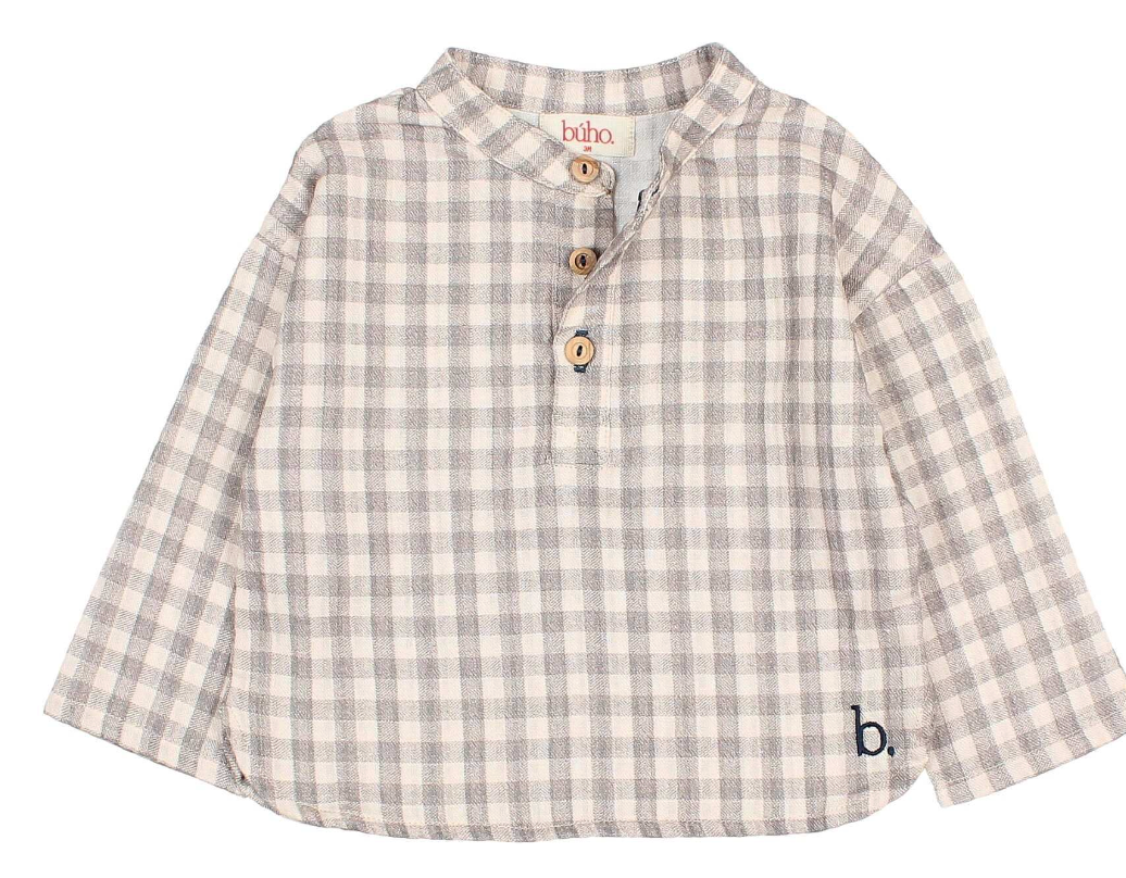 Buho Grey Vichy Shirt