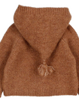 Buho Brown Hooded Baby Cardigan