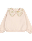 Cottage Floral Collared Sweatshirt