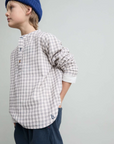 Grey Vichy Boy's Shirt