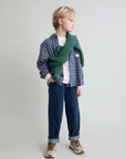 Buho Navy Tartan Boy's Shirt