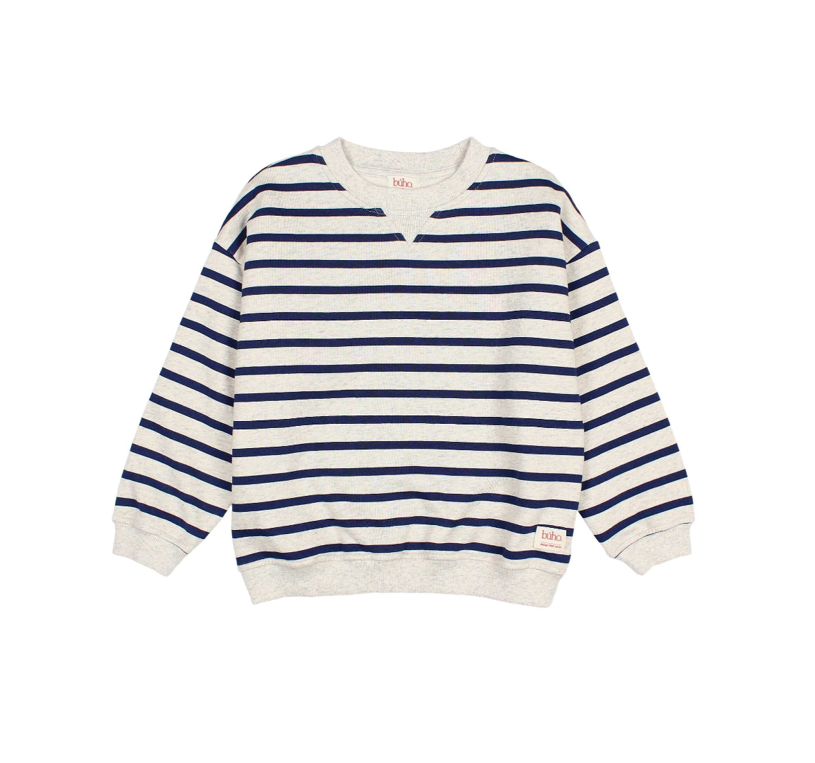 Buho Navy Marine Striped Sailor Boy's Sweatshirt