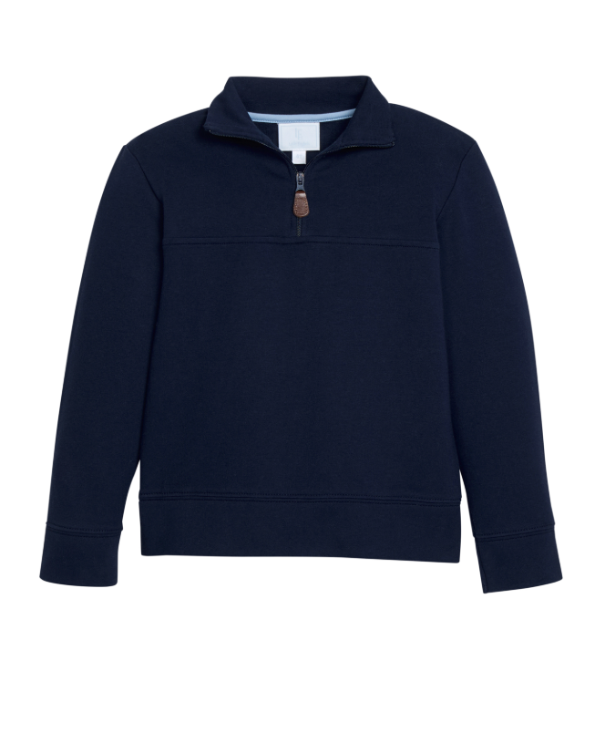Navy Hampton Half-Zip Pullover