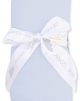 Ribbed Bamboo Sheer Blue Swaddle Blanket