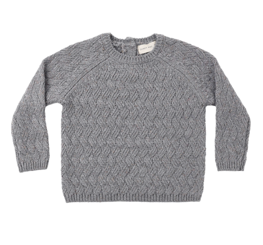 Heathered Slate Knit Set