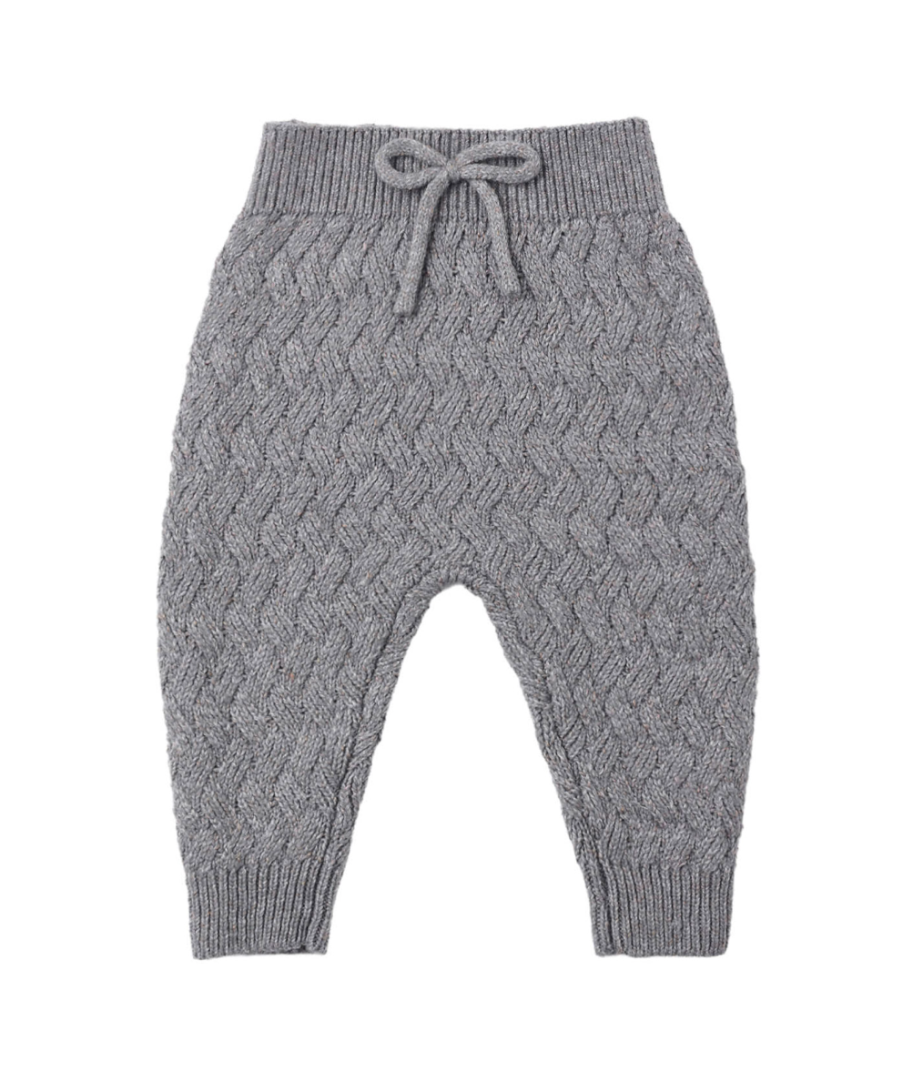 Heathered Slate Knit Set
