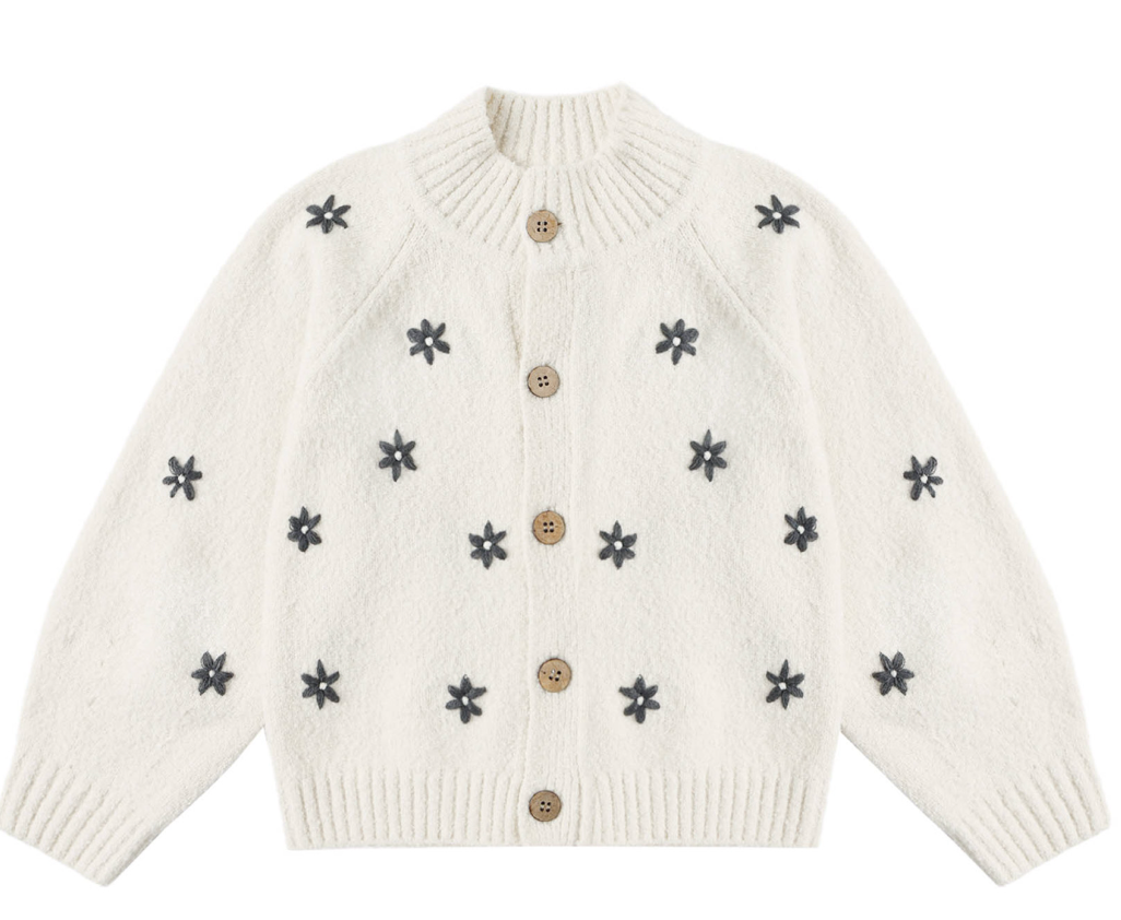 Daisy Embroidered Cardigan