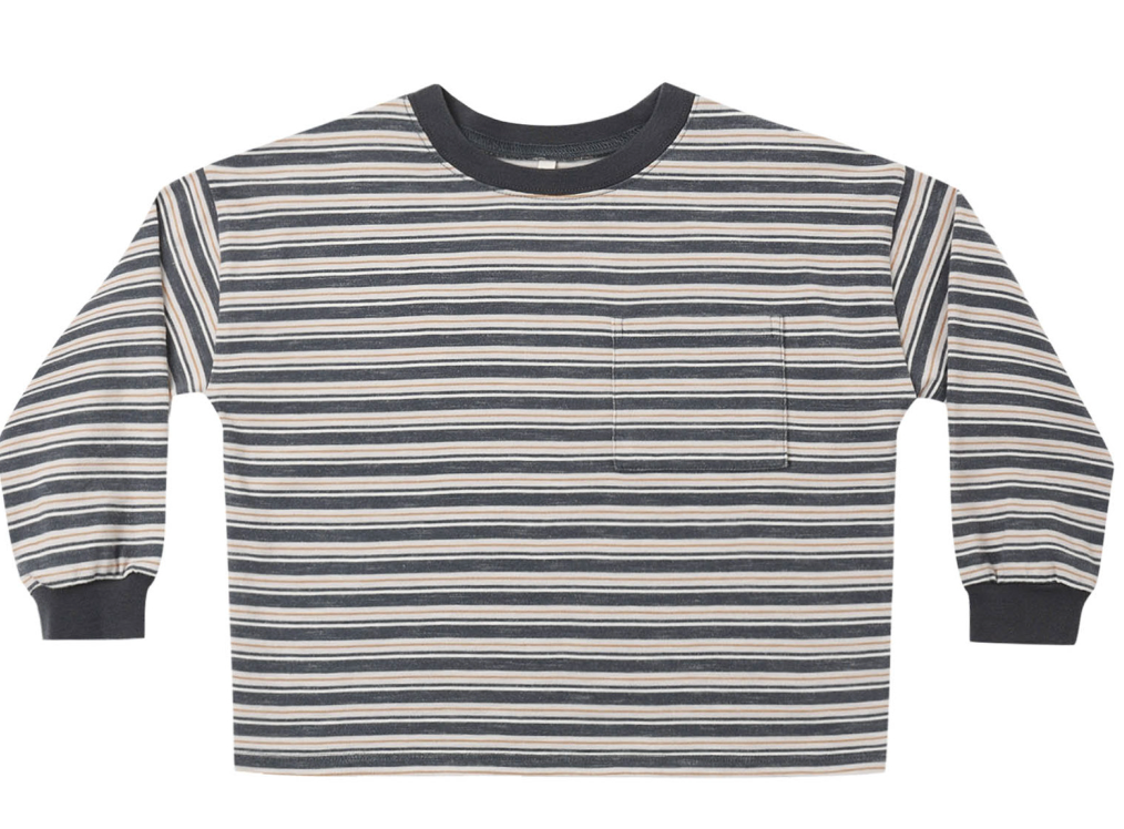 Blue Stripe Relaxed Tee