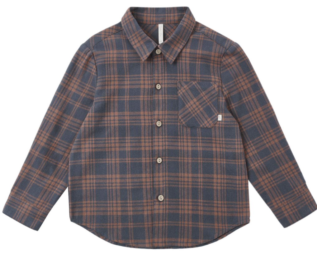Midnight Plaid Flannel Shirt