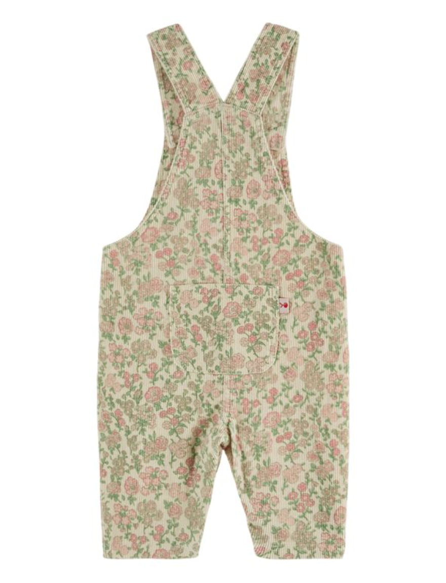 Floral Corduroy Overalls