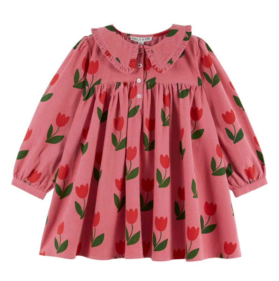 Grande Tulip Fine Corduroy Swing Dress