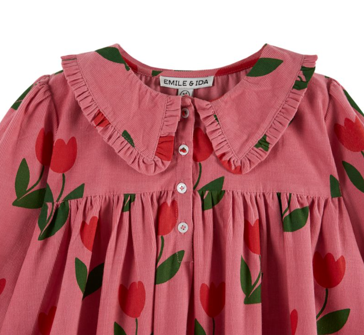 Grande Tulip Fine Corduroy Swing Dress