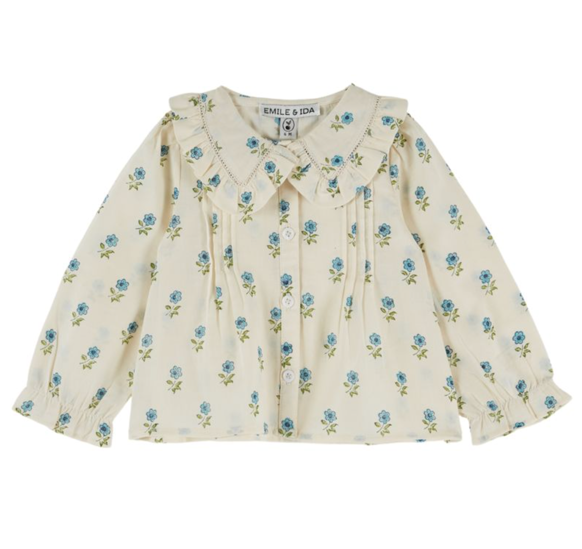 Blue Fleur Baby Blouse