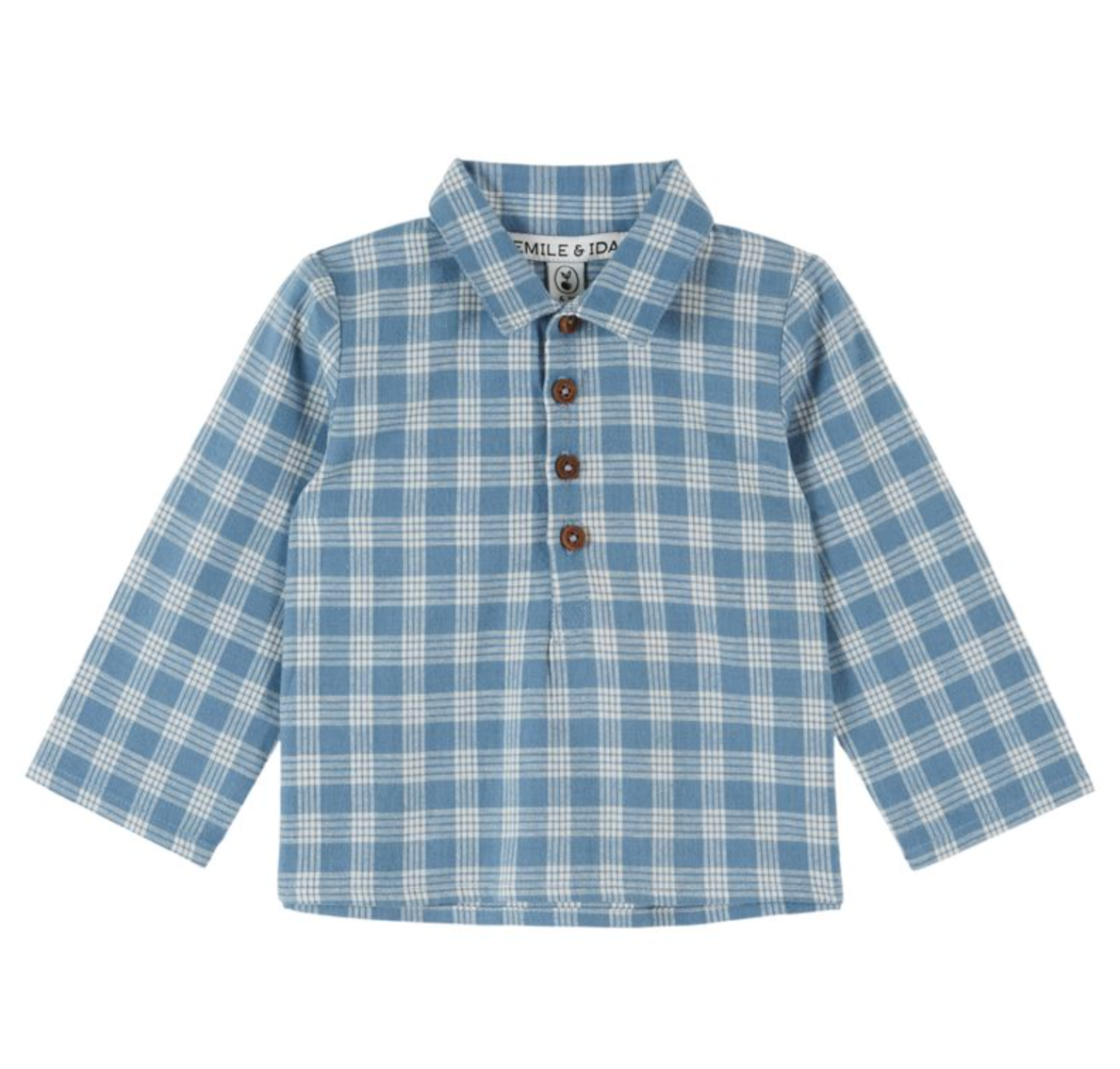 Blue Check Boy's Shirt
