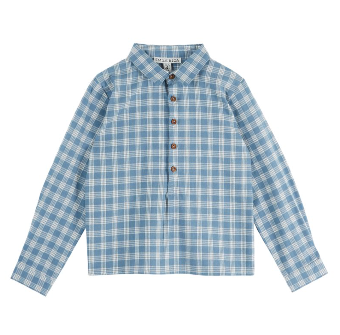 Blue Check Boy's Shirt
