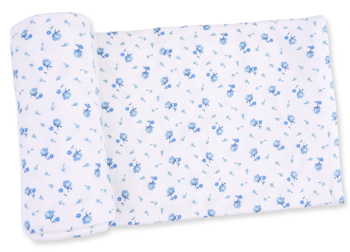 Joli Rosette Ribbed Bamboo Swaddle Blanket